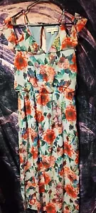 Emma & Michele Medium Off The Shoulder Floral Dress - Picture 1 of 7