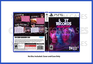 CUSTOM REPLACEMENT CASE -NO DISC- Lost Records Blood & Rage PS5 SEE DESCRIPTION - Picture 1 of 2