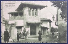 >>> cartolina viaggiata 1917 SALSOMAGGIORE Parma VILLA DELLA ROSA stile lombardo