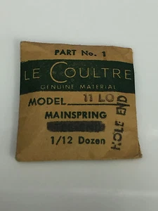 LE COULTRE 11LO PART No 1 ORIGINAL GENUINE MAINSPRING HOLE END NOS SEALED - Picture 1 of 2