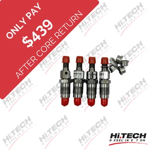 Genuine Injectors (x4) for Toyota 1KZ-TE 23600-67040 / 093500-7020 / 0935007020 - Picture 1 of 6