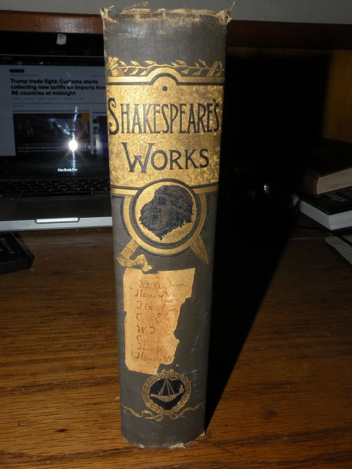 1888 Shakespeare's Works - 1ST Edition Volume I Antique Rare Book NY Hurst & Co. Foto 1 de 4