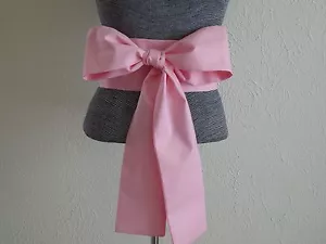 Cinturón de faja japonés 110"" x 4"" algodón OBI kimono yukata boda rosa/hecho en EE. UU. - Imagen 1 de 4