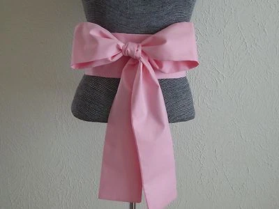 Японский 110 «x 4» хлопок OBI пояс кимоно юката свадьбы розовый/сделано в США  - Изображение 1 из 4