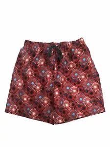Speedo Mens Red White Blue Fireworks E-Board Board Short Swim Trunks - Picture 1 of 1