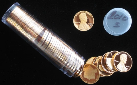 2010-S Proof Lincoln Cent 50pc Roll Cover