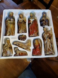 Kirklands Potters Garden II Krippe Set schöne Glasur höchste Figur 7 1/2" - Bild 1 von 6