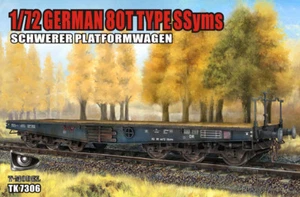 T-Model TK7306 1/72 German 80t Type Syms Schwerer Plattformwagen - Bild 1 von 1