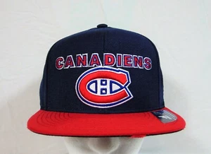 Adidas NHL Auriculares Montreal Canadiens Billete Plano Snapback Sombrero Gorra NUEVO BZ6121 - Imagen 1 de 5