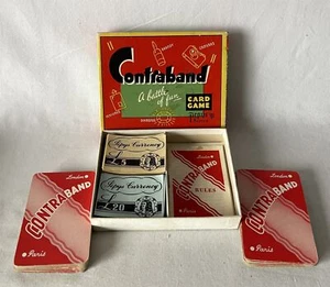 Vintage Pepys Series CONTRABAND Card Game, Currency + Instructions - Picture 1 of 24