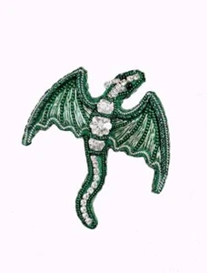 Hágalo usted mismo Broche Hacer Kit "Dragón" 2.2"x2.4" - Imagen 1 de 1