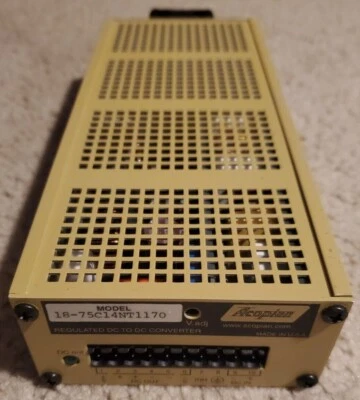 Convertidor DC-DC regulado Acopian 18-75C14NT1170 salida 14V (usado) Foto 1 de 4