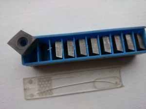 9 Hertel carbide tips inserts 1.21503L621 grade K10 ( 1 21503 L621 kennametal ) - Picture 1 of 2