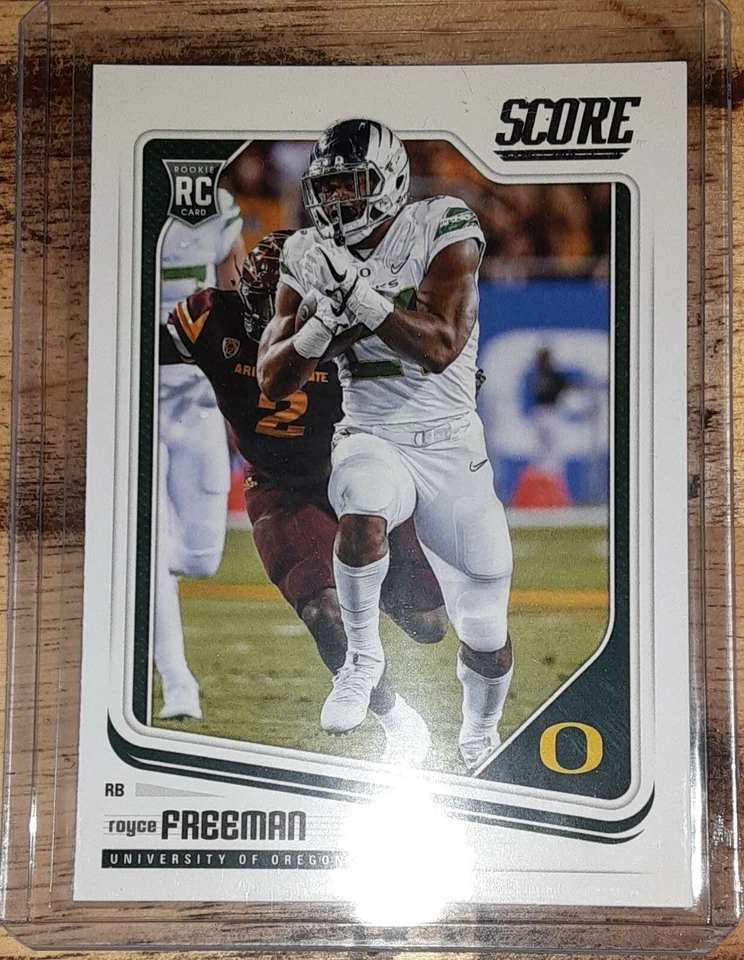 2018 Score Football #368 Royce Freeman RC Oregon - Image 1 of 2