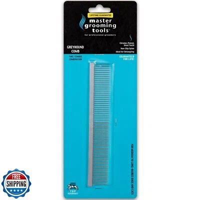 Peine de galgo de acero fino/grueso Master Grooming Tools Foto 1 de 4