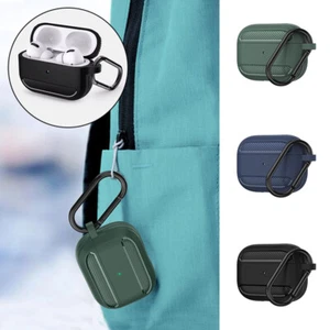 Funda protectora de fibra de carbono con gancho TPU para Airpods 1 2 3 PRO - Imagen 1 de 15