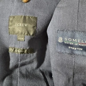 Blazer Abrigo Deportivo J Crew Ludlow Calce Ajustado No Estructurado 42R Azul Marino - Imagen 1 de 6