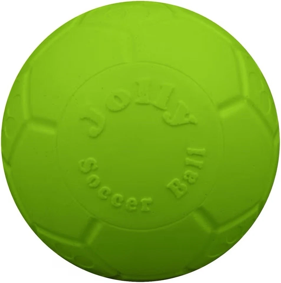Jolly Pets Large Jolly Soccer Ball Floating-Bouncing Dog Toy 8" Green Apple - Image 1 of 1