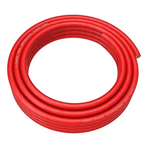 4 Stärke Rot 25 Fuß Verstärker Amp Strom/Massekabel Soft Touch Kabel - Bild 1 von 2