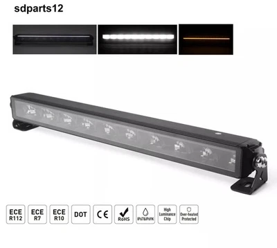 Rahmenlose LED Light Bar 54,5cm 60W IP69K ECE E-geprüft 10-30V für SUV LKW Jeep - Bild 1 von 4