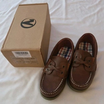 Homehot Boys Dress Shoes Brown Size 12 NEW - Image 1 of 2
