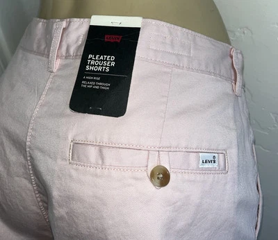NUEVO CON ETIQUETAS Nuevo PANTALÓN CORTO PLISADO GRANDE E GRANDE Rosa Malva Tiza-Talla Grande 33 16 Foto 1 de 4