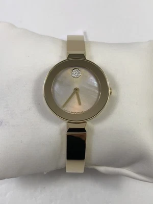 Reloj para mujer Movado Bold brazalete cristal cuarzo tono dorado acero inoxidable 3600938 Foto 1 de 4