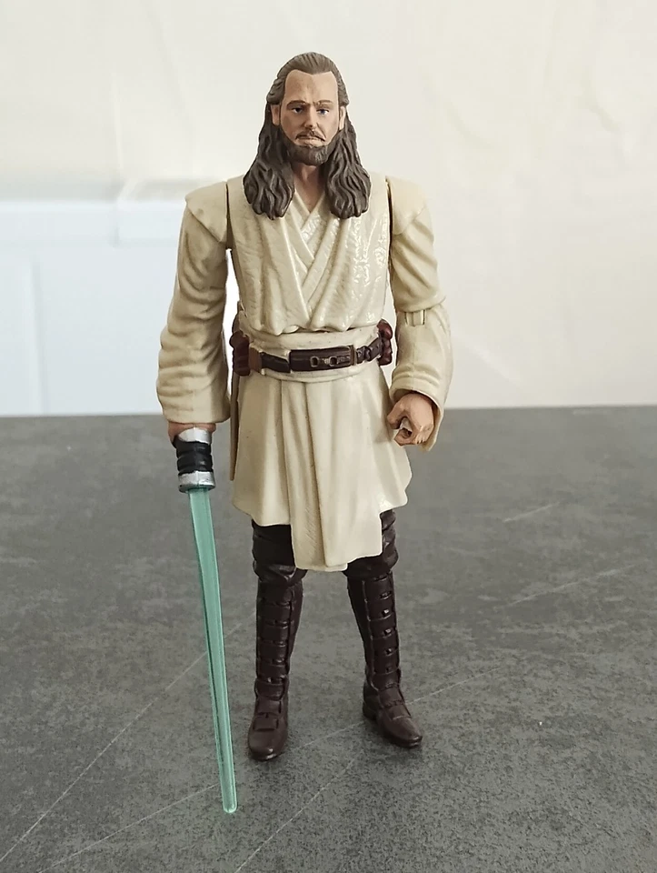star wars figurine Qui Gon Jinn jedi duel 1999 la menace fantôme - Photo 1/1