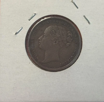 Grã-Bretanha 1 xelim 1879 Victoria, 'cabeça jovem' prata (0,925) extra fina - Imagem 1 de 4