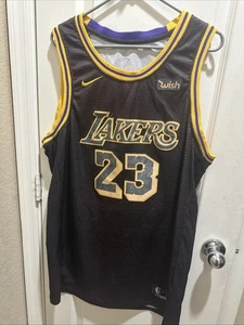 Nike NBA Lakers LeBron James Snakeskin Trikot Swingman schwarz #23 Herren Gr. 54 - Bild 1 von 4