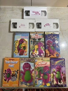 Barney VHS Lot Of 10 Lyrick - Picture 1 of 12