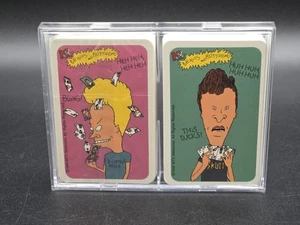 1996 Vintage 2 Pack of Beavis And Butthead Playing Cards 1 In Wrapping MTV - Picture 1 of 6