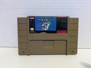 ⭐🍄 Super Mario World Super Nintendo Authentic SNES Cartridge Tested Gift Game - Picture 1 of 2