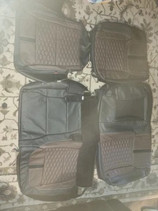 Katzkin Roush 23-24 FORD F-250/350/450/550 CREW LARIAT ONXY/HAVANNA Seat Covers - Picture 1 of 13