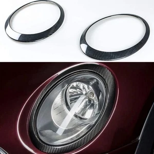 Mini Gen 3 Cooper S JCW F57 Headlight Covers Genuine Carbon Fiber - Picture 1 of 6