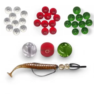Glasperlen zum Köderangeln - 4 mm, 6 mm, 8 mm | 10er Pack Perlen FISHIN ADDICT - Bild 1 von 18