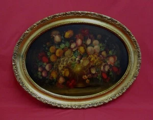 ✅ SPLENDIDO ANTICO DIPINTO AD OLIO NATURA MORTA EPOCA META' 900 ANTIQUE - 4297 - Picture 1 of 13