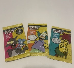 The Simpsons TCG - 3 Booster Pack Set - All 3 Pack Art Variants - Factory Sealed - Picture 1 of 7