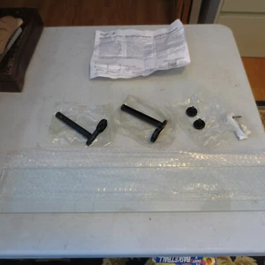 Delta Select 69610-GB Glass Shelf, 24" x4"; Gloss Black  - Picture 1 of 4