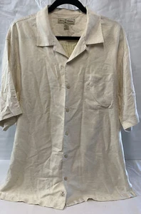 Tommy Bahama 100% Silk Palm Tree on back shirt - L - Picture 1 of 5
