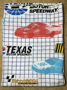 VTG The Bibb Company Nascar Bristol Texas Daytona All Over Print TWIN Flat Sheet - Picture 1 of 4