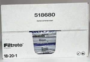 New 18 Pack Case of Filtrete 18x20x1 Air Filters MERV 5 Basic Dust Reduction - Picture 1 of 12