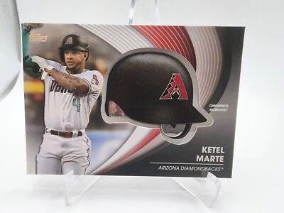 2022 Topps Series 2 Batting Helmet Relic Ketel Marte #BH-KM Diamondbacks - Image 1 of 2