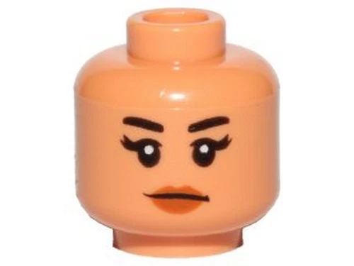 LEGO 3626pb1676 STAR WARS KORDI Minifigure, Head Female Black Eyebrows, Eyelash