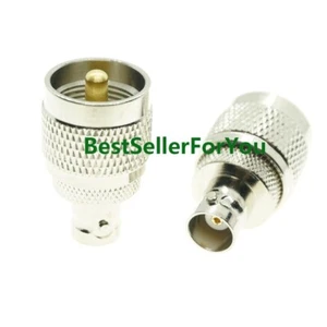1Pcs UHF male plug PL-259 PL259 to BNC female jack straight RF connector Adapter - Picture 1 of 6