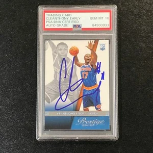 2014-15 Panini Prestige #189 CLEANTHONY EARLY Signed AUTO 10 PSA Slabbed RC Knic - Picture 1 of 2