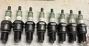 SET OF NOS 8 AC/DELCO Spark Plug R45XLS GREEN STRIPE Chevrolet EARLY BIG BLOCK - Picture 1 of 1
