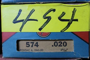 1941-50 PONTIAC POWER SEALED PISTON RING SET 574 .020, 3 9/16" (37) - Picture 1 of 1
