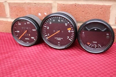 74 75 76 PORSCHE 914 VDO 150 MPH VELOCÍMETRO TACÓMETRO COMBO MEDIDORES Foto 1 de 4