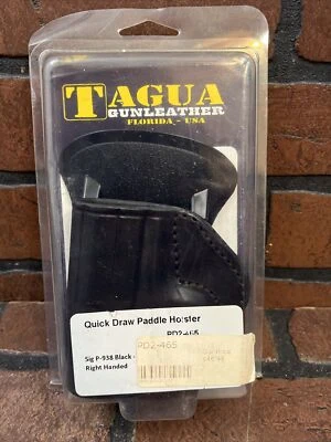 Tagua Sig P938 Quick Draw Paddle Holster Black Right Handed PD2-465 - Image 1 of 4